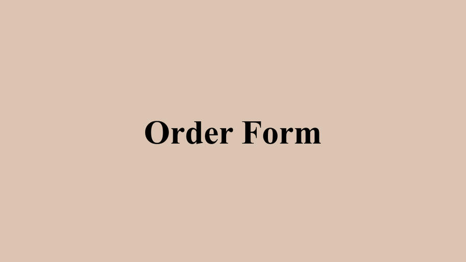 Order Form